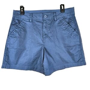 Eddie Bauer Women's Blue 5" Inseam Cotton Stretch Shorts